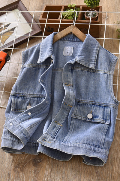 Laisvalaikio džinsinė liemenė berniukams