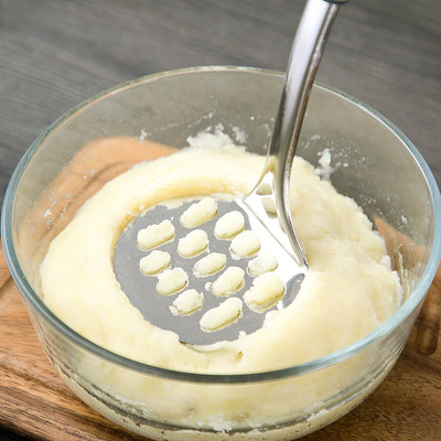 Kitchen Essential Gnječilica za krumpir od nehrđajućeg čelika Dodatni alati za dječju hranu Alat za smotani voćni pire