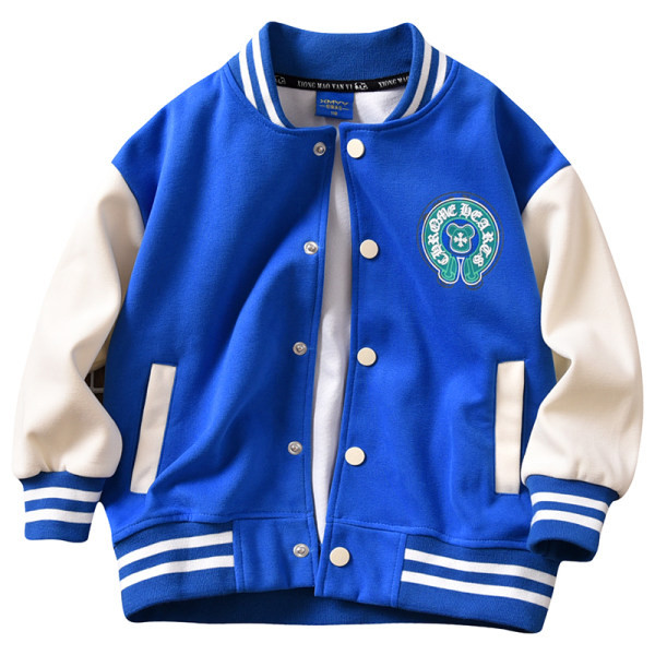 Ležerna sportska jakna s logotipom i gumbima za dječake