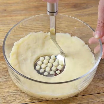 Εργαλεία κουζίνας Ανοξείδωτη πρέσα πατάτας για οικιακή χρήση Ανοξείδωτη μηχανή πουρέ για πουρέ πατάτας με λαβή
