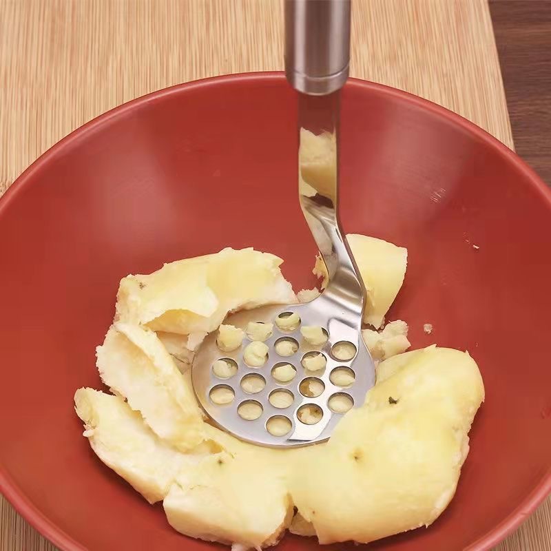 Kuhinjski alat Preša za krumpir od nehrđajućeg čelika za kućansku upotrebu Gnječilica od nehrđajućeg čelika za pire krumpir s ručkom