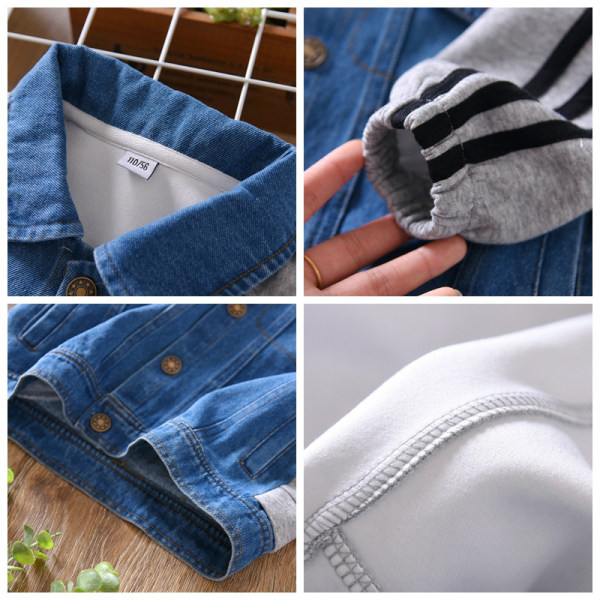 Ležerna traper jakna s natpisom