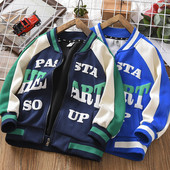 Detská bunda na každodenné nosenie s nápismi - pre chlapcov