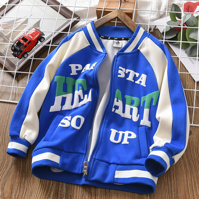 Detská bunda na každodenné nosenie s nápismi - pre chlapcov