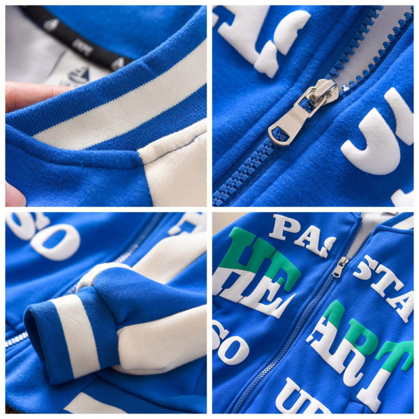 Detská bunda na každodenné nosenie s nápismi - pre chlapcov