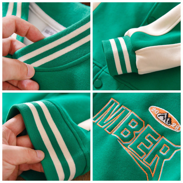 Sportska jakna za dječake s printom i kopčanjem na gumbe