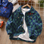 Ležerna dječja jakna za dječake - s vezom