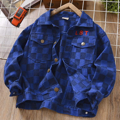 Ležerna dječja jakna za dječake - s vezom