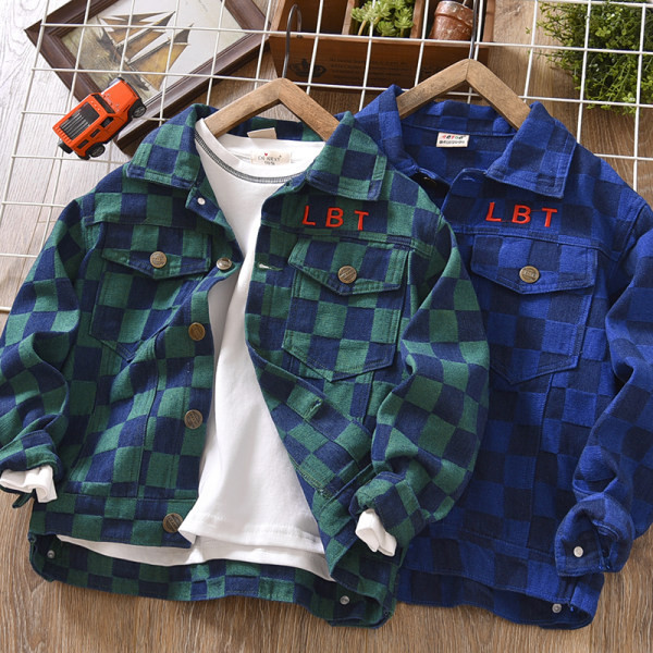 Ležerna dječja jakna za dječake - s vezom