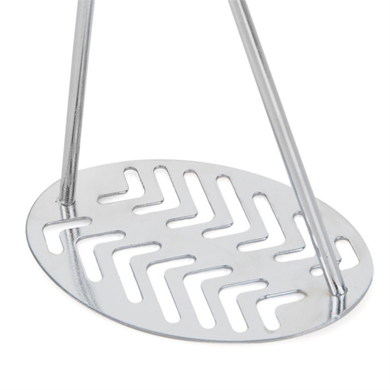 1kom Kuhinjska naprava od nehrđajućeg čelika Preša za gnječenje krumpira Alat za kuhanje Pire krumpir Aparat za sok s drvenom ručkom Ručna kaša