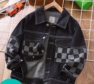 Dječja traper jakna s džepovima za dječake