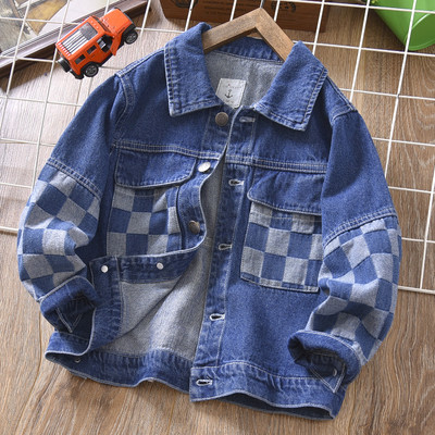 Dječja traper jakna s džepovima za dječake