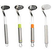 Mașină de zdrobire de cartofi din oțel inoxidabil, piure pentru piure de usturoi, pentru legume, fructe, instrument de presiune manuală, accesorii de bucătărie