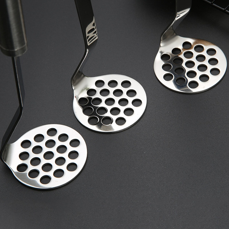 Mașină de zdrobire de cartofi din oțel inoxidabil, piure pentru piure de usturoi, pentru legume, fructe, instrument de presiune manuală, accesorii de bucătărie