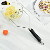 Rozsdamentes acél hullámformájú burgonyanyomó konyhai eszközök Rúd Burgonyadaráló Burgonyatörő Sárnyomás Konyhai Kiegészítők