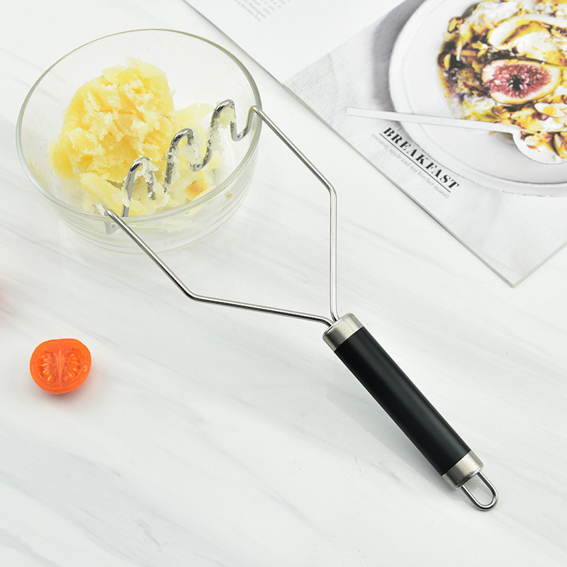 Rozsdamentes acél hullámformájú burgonyanyomó konyhai eszközök Rúd Burgonyadaráló Burgonyatörő Sárnyomás Konyhai Kiegészítők