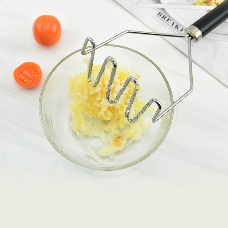 Rozsdamentes acél hullámformájú burgonyanyomó konyhai eszközök Rúd Burgonyadaráló Burgonyatörő Sárnyomás Konyhai Kiegészítők