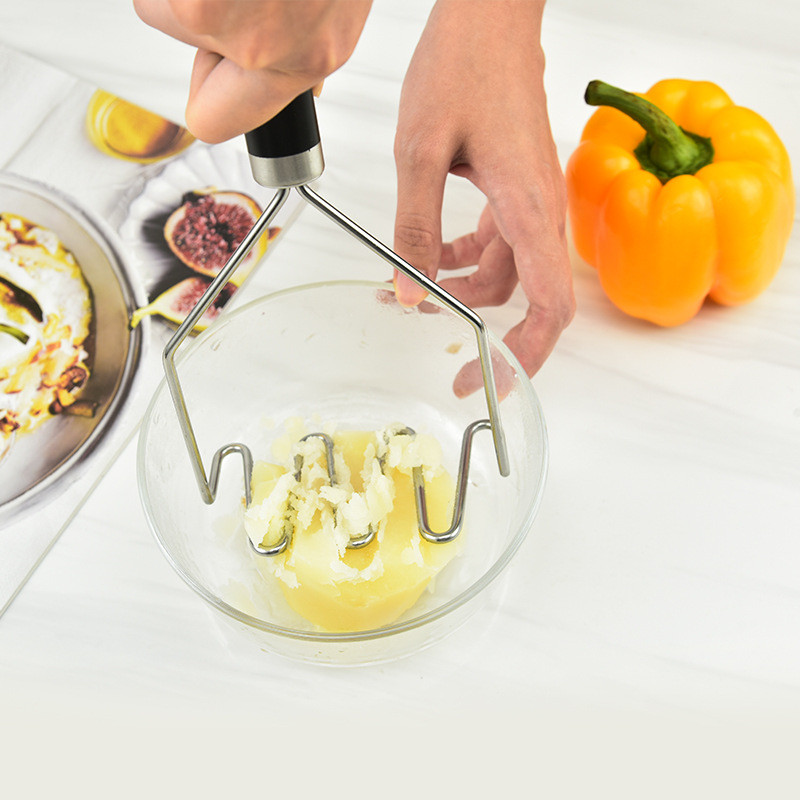 Rozsdamentes acél hullámformájú burgonyanyomó konyhai eszközök Rúd Burgonyadaráló Burgonyatörő Sárnyomás Konyhai Kiegészítők