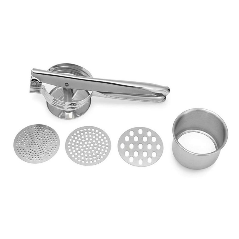 Storcator de cartofi 3 în 1 Storcator manual de cartofi Storcator de fructe din oțel inoxidabil Presator de alimente pentru utilizare grea