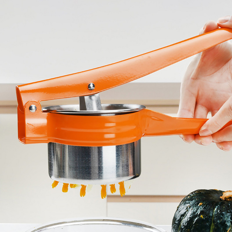 Masina de zdrobire de cartofi Masina de cartofi din otel inoxidabil cu 3 plase de noroi sub presiune pentru storcator de legume cartofi morcovi Accesorii de bucatarie