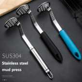 Rozsdamentes acél burgonyanyomó kézi facsaró Burgonya Sütőtök Zöldség- és gyümölcsiszapprés Eszközök Konyhai élelmiszer-kiegészítők