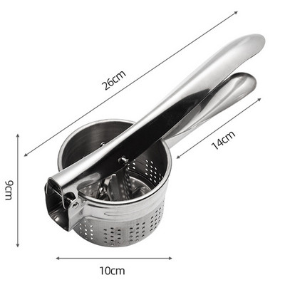 Storcator de cartofi din oțel inoxidabil Presă de fructe și legume Storcător de zdrobire Storcator de ustensile de bucătărie de uz casnic