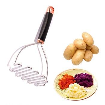 Ανοξείδωτο ατσάλι Potato Masher Manual Potato Crusher Vegetable Fruit Cutter Mud Pusher Cooking Gadgets Αξεσουάρ κουζίνας