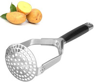 Masina de piure de cartofi din oțel inoxidabil cu mâner anti-alunecare, mașina de zdrobire de cartofi, unelte de bucătărie pentru piure, pentru mâna de piure de cartofi, legume și