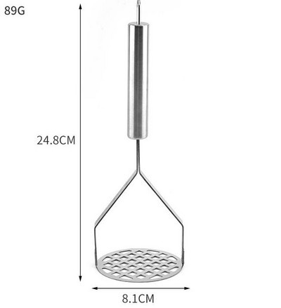 Masina de piure de cartofi din oțel inoxidabil cu mâner anti-alunecare, mașina de zdrobire de cartofi, unelte de bucătărie pentru piure, pentru mâna de piure de cartofi, legume și