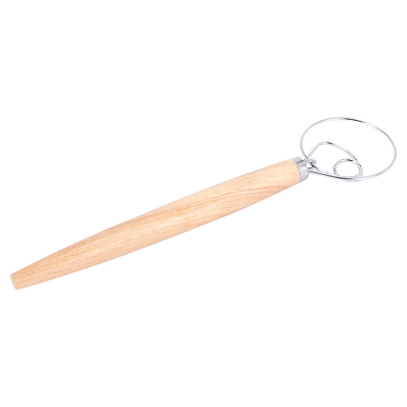 2X nerūdijančio plieno tešlos plaktuvo maišytuvas pyrago duonos tešlos tešlos maišytuvo lazdele