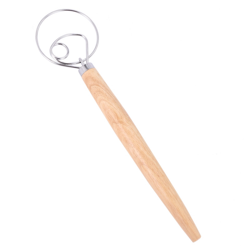 2X nerūdijančio plieno tešlos plaktuvo maišytuvas pyrago duonos tešlos tešlos maišytuvo lazdele