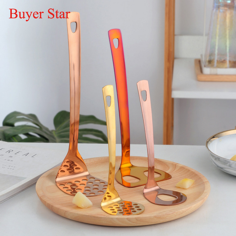 1PC Oțel inoxidabil multifuncțional de mână zdrobitor neted de cartofi Ricer Presă de fructe Concasor Meatball Maker Instrument de gătit stors