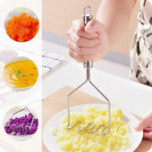 304 nerūdijančio plieno rankena skirta smulkintuvas, puikiai tinkantis lengvai valytiems virtuvės įrankiams bulvių košei gaminti