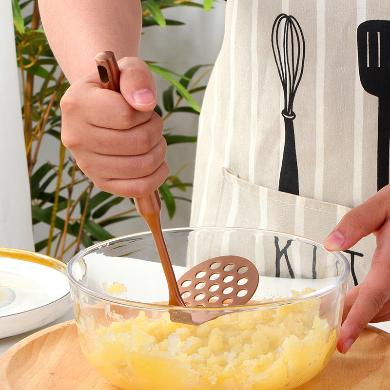 Oțel inoxidabil piure neted de cartofi, fructe, cartofi, zdrobitor pentru legume, presă, concasor, instrument de bucătărie, dropshipping