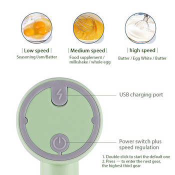 YOMDID Електрическа бъркалка за яйца Ръчен блендер за тесто за крем Масло Миксер за храна Аксесоари за печене Кухненски инструмент за готвене Практичен