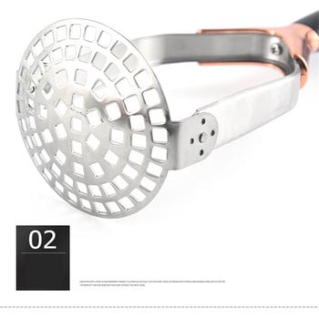 Potato Masher Ricer Puree Pressed Foldable Juice Maker από ανοξείδωτο χάλυβα Potato Pusher Smooth πουρέ πατάτας Εργαλεία θρυμματιστή φρούτων