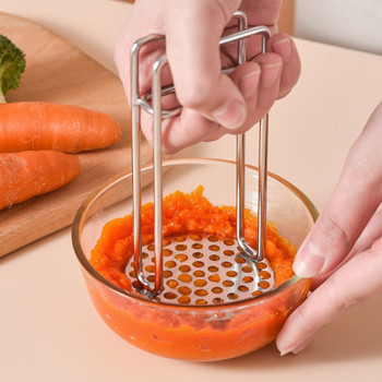 Ανοξείδωτος χάλυβας πατάτας Carrot Masher Mud Machine Pressure Mud Maker Ricer Fruit Vegetable Masher Kitchen Gadgets