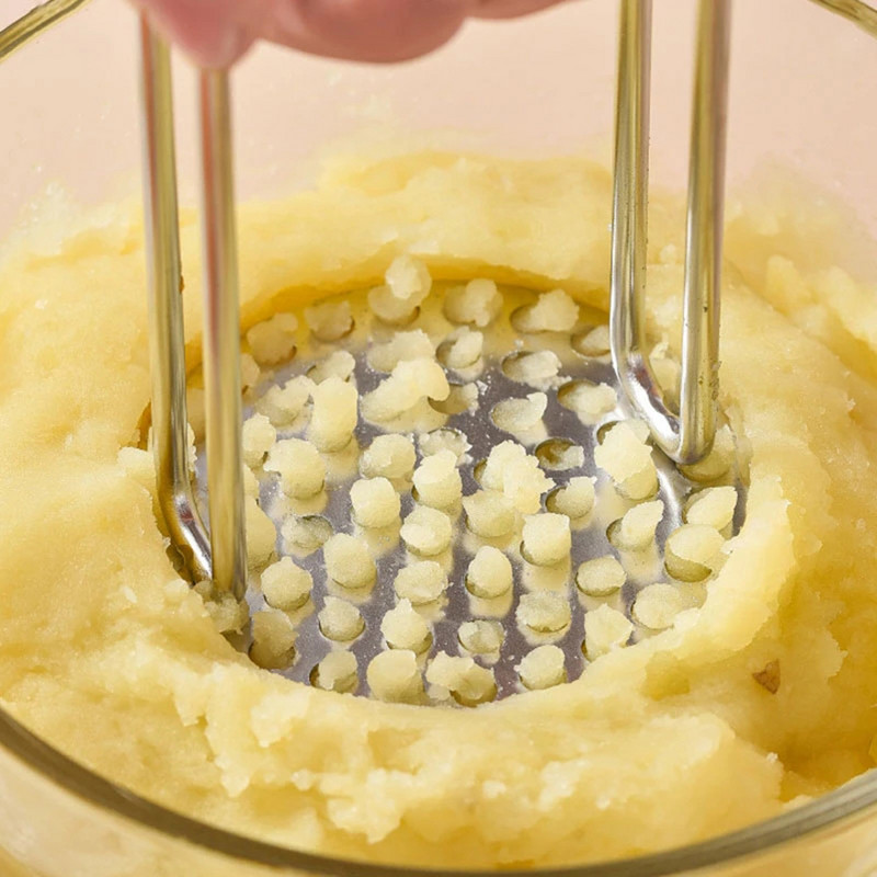 Mașină de zdrobire de cartofi din oțel inoxidabil Mașină de zdrobire de usturoi de uz casnic Unelte de gătit Articole și accesorii de bucătărie Accesorii de bucătărie