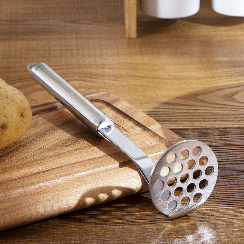 Virtuvės reikmenys Nerūdijančio plieno bulvių košės smulkintuvas Creative Tool Vaisių košės smulkintuvas