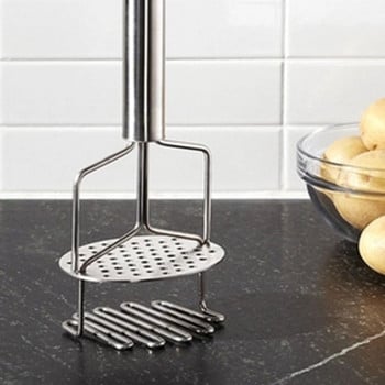 Υψηλής ποιότητας από ανοξείδωτο χάλυβα Potato Masher Ricer Puree Double Press Plates Fruit Crusher Pumpkin Potatos Masher