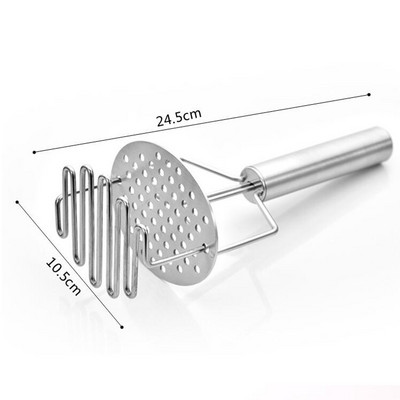 Rozsdamentes acél burgonya iszap keverő dupla rétegű burgonyatörő háztartási iszapgép konyhai burgonyanyomásos burgonya zúzott iszap