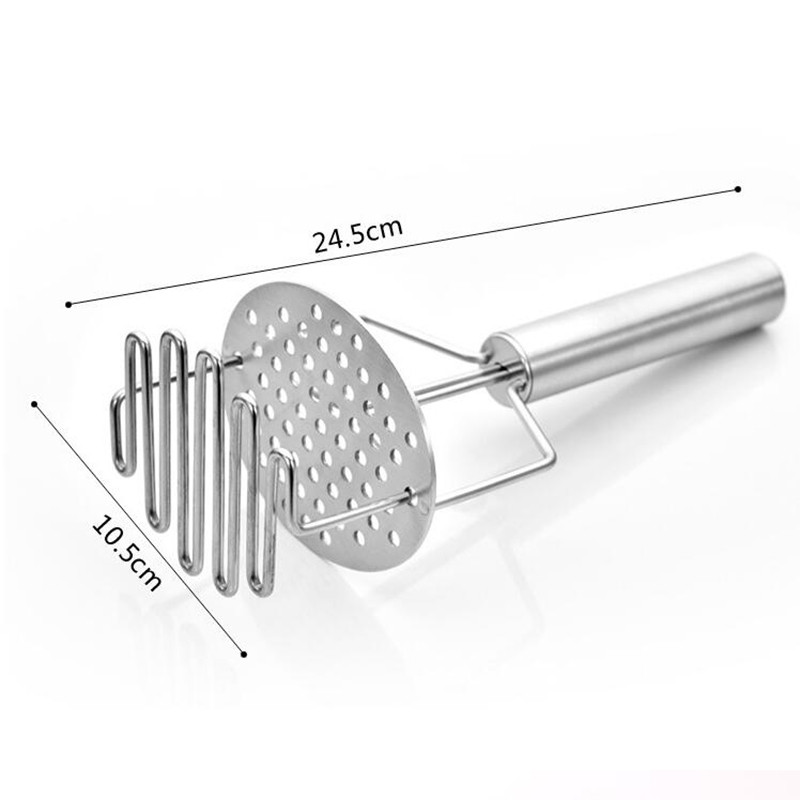 Rozsdamentes acél burgonya iszap keverő dupla rétegű burgonyatörő háztartási iszapgép konyhai burgonyanyomásos burgonya zúzott iszap