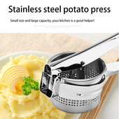 Preša za pire krumpir Gnječilica od nehrđajućeg čelika Preša za voće i povrće Sokovnik za drobilicu Cjedilo Kuhinjski alati za kuhanje