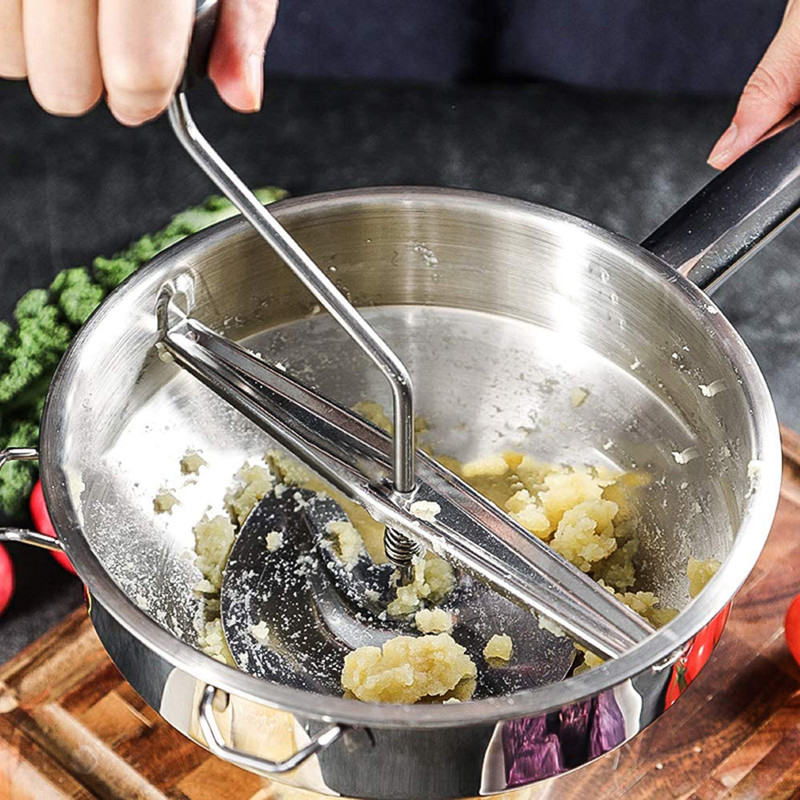 Moara multifunctionala de mancare din otel inoxidabil Masini de pisare manuale de cartofi Namol de moara de legume pentru alimente cu 3 discuri de macinat WF