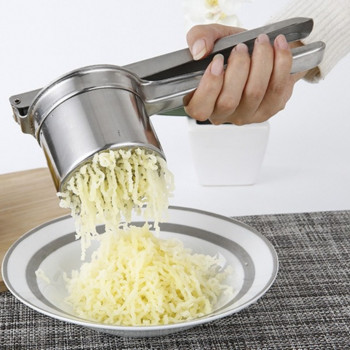 Нови машини за набиване на картофи Ricers Кухненски инструменти за готвене Преса за кал от неръждаема стомана Пюре от преса за зеленчуци Преса за плодове Преса за чесън