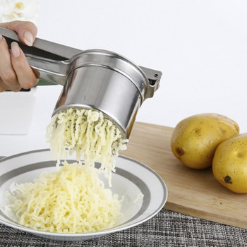 New Potato Mashers Ricers Εργαλεία Μαγειρικής Κουζίνας Ανοξείδωτο ατσάλι Πίεση λάσπης Πουρές λαχανικών Φρούτων Μηχανή πρέσας Σκόρδο