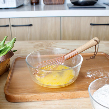 Ръчна ергономична бъркалка от неръждаема стомана скандинавски стил Преносима бъркалка за яйца Ръчен миксер за готвене Блендиране с дръжка Разбиване на крем