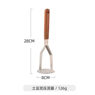 Gnječilica za krumpir gnječilica od nehrđajućeg čelika žlica za mesne okruglice pod pritiskom pire krumpir gnječenje u kućanstvu kuhinjski alat kuhinjski set posuđe