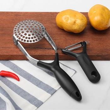 SIMMY Kitchen Cooking Gadget Επαγγελματικό ανοξείδωτο ατσάλι πουρέ πατάτα Προφυλακτήρας ασφαλείας Βολικό για αποθήκευση Φορητό