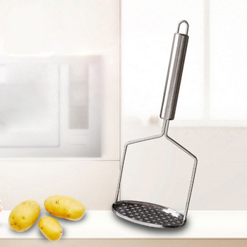 SIMMY Creative машина за картофи под налягане от неръждаема стомана Вълнообразна кръгла стоманена машина за картофи под налягане Кухненски инструменти